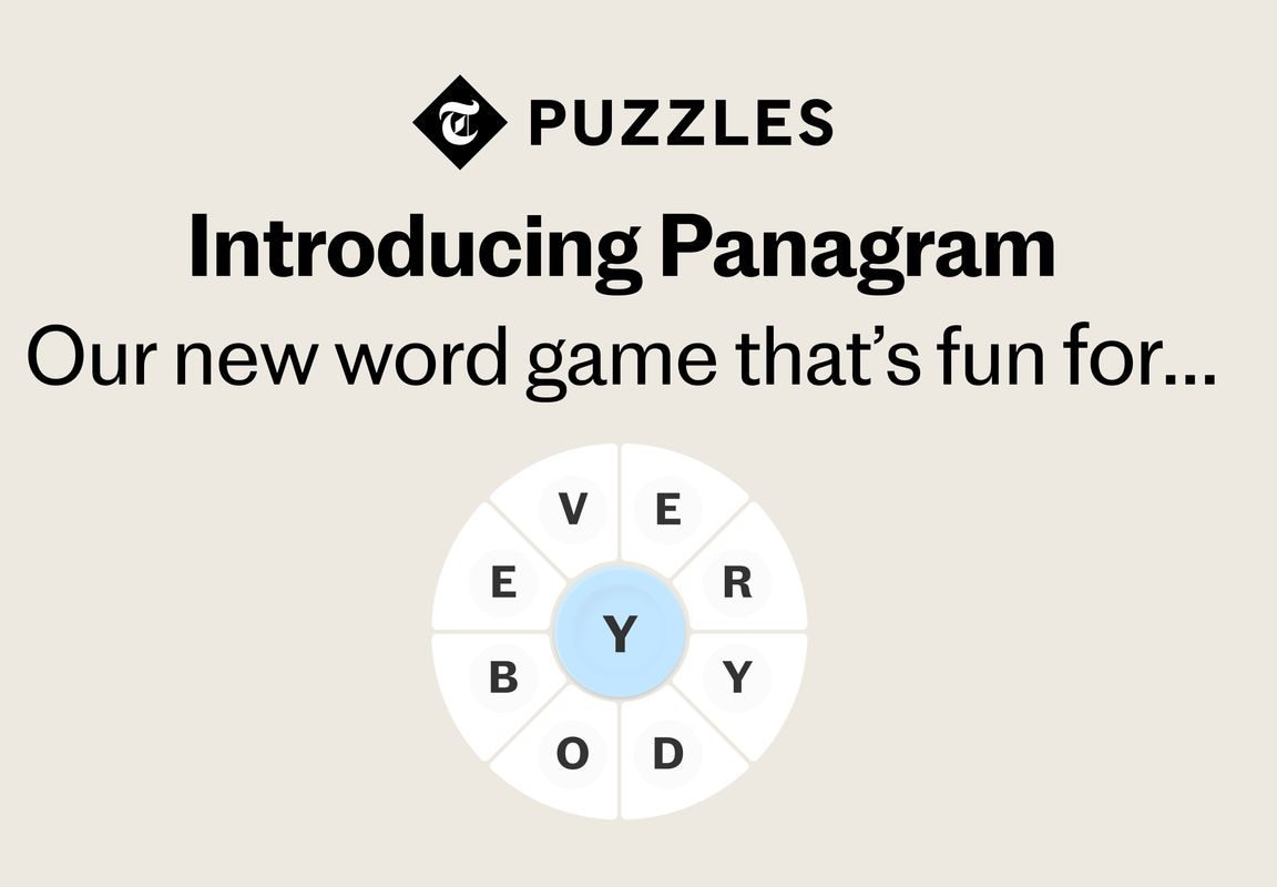 Introducing Panagram, our brand-new Telegraph Puzzles game