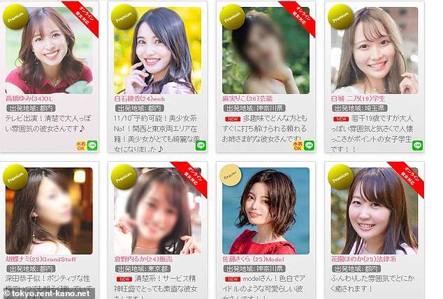 Revealed: Loneliness epidemic in Japan has led to the rise in popularity of websites offering fake girlfriends and boyfriends who can be RENTED