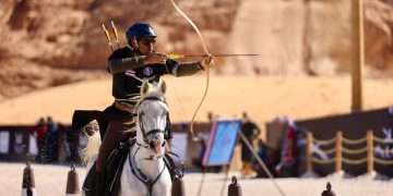 Al Ula hold Horseback Archery World Cup