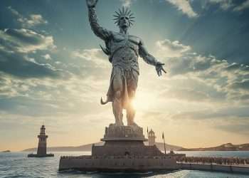From the Colossus of Rhodes to the Statue of Zeus: AI reimagines how ancient Seven Wonders of the World that were destroyed by war and natural disasters thousands of years ago would look like today