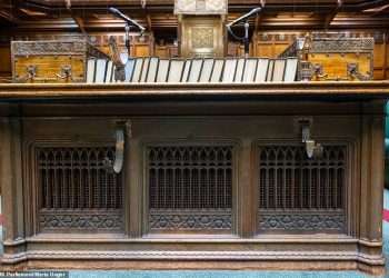 Remarkable treasures inside the iconic Palace of Westminster captured in a series of never-before-seen images, from the despatch boxes to angel carvings in the roof