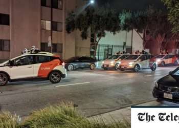 Swarm of malfunctioning driverless taxis brings traffic to a halt for hours