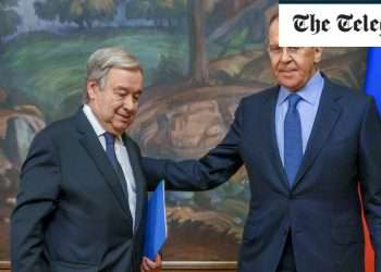 A grotesque spectacle in Moscow