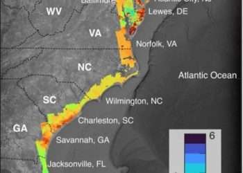 East Coast cities are SINKING: More than 15 million Americans are living in ‘hotspots’ from Florida to New Hampshire that are dipping because of groundwater extraction and weight of infrastructure, study reveals