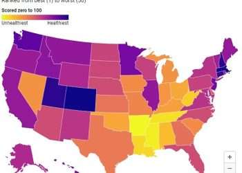 Analysis reveals the US states with the best AND worst heart health based on 16 metrics… can you guess which state scored ZERO out of 100?