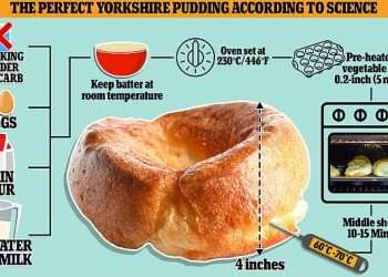 How to make the perfect Yorkshire puddings, according to scientists (who claim they must be 4 inches tall!)