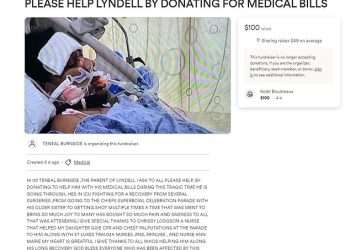 Lyndell Mays is pictured for first time since being charged with murder over Kansas City Chiefs Super Bowl parade shooting, as it’s revealed mother set up GOFUNDME for him