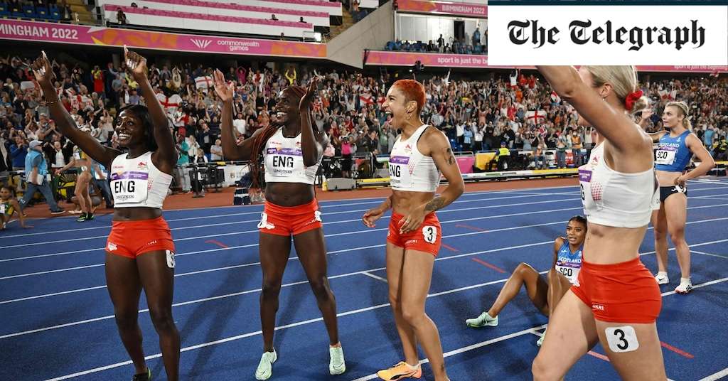 England women stripped of relay title after men’s 4×100 metres team land Commonwealth Games gold