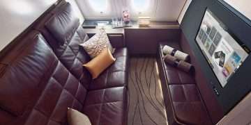 Is this the world’s best plane cabin? Inside The Residence, Etihad’s A380 £5,000 hotel suite in the sky, which comes with a private lounge, shower and a DOUBLE BED. It’s jaw-dropping (and business class isn’t bad, either!)