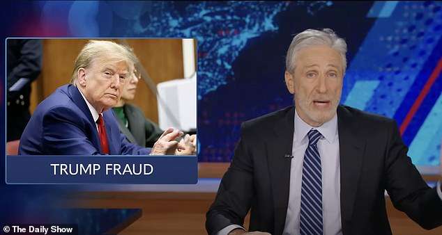 Jon Stewart is accused of bumping the value of his NYC penthouse by 829 PERCENT after ranting about Trump overvaluing his properties and telling viewers tax avoidance ‘is not victimless’