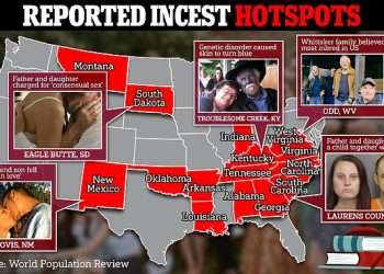 One in six families have been impacted by INCEST, shocking report claims – and it’s still legal to some extent in 19 states