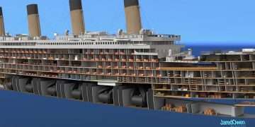 See inside the Titanic like NEVER before: Incredible video reveals a cross section of the doomed liner in its former glory before it sank in 1912 – as one billionaire prepares to recreate it