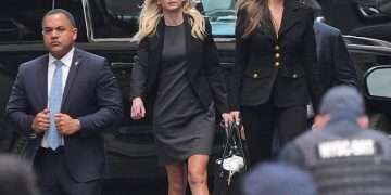 The OTHER glamorous aide supporting Trump at his trial: Meet his golf partner Natalie Harp