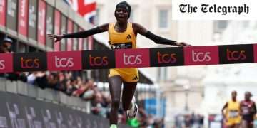 Peres Jepchirchir sets women’s-only world record in brilliant London Marathon win