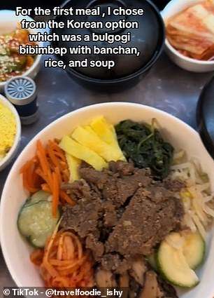 Plane passengers reveal the restaurant-quality meals on Delta One – after it was rated North America’s best business class