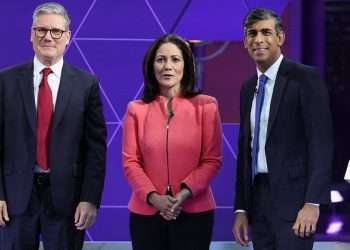 Election 2024 latest updates: Rishi Sunak and Keir Starmer trade blows over taxes and betting scandal – as debate is disrupted by megaphone protest