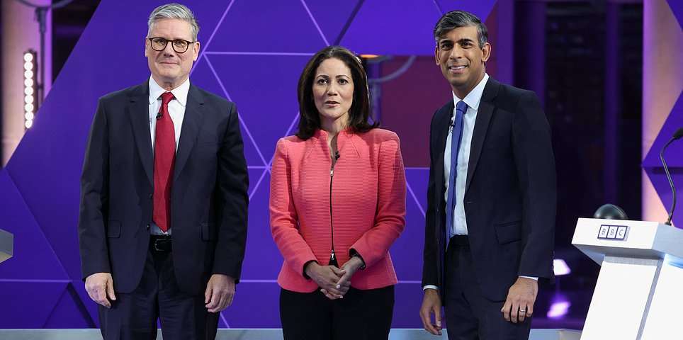 Election 2024 latest updates: Rishi Sunak and Keir Starmer trade blows over taxes and betting scandal – as debate is disrupted by megaphone protest