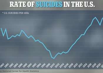 Global suicide report reveals where rates are highest… as US makes shocking entry