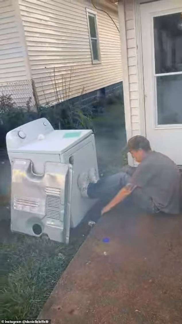 Moment foolish uncle is almost killed after making very stupid decision involving lit firework
