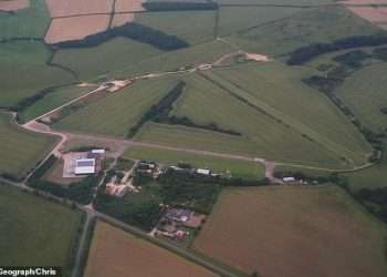 Pilot in his 60s dies after small plane crashes at former RAF airfield – as authorities begin investigation into the tragedy