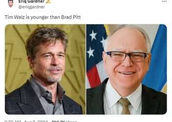 Kamala Harris’ VP pick Tim Walz sets internet alight as commenters claim the Minnesota governor looks far older than his age