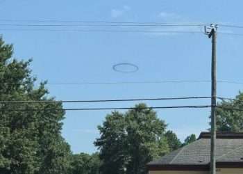Ominous black ring appears over US state