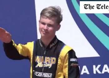 Russian 15-year-old karter facing sack after apparent Nazi salute on podium