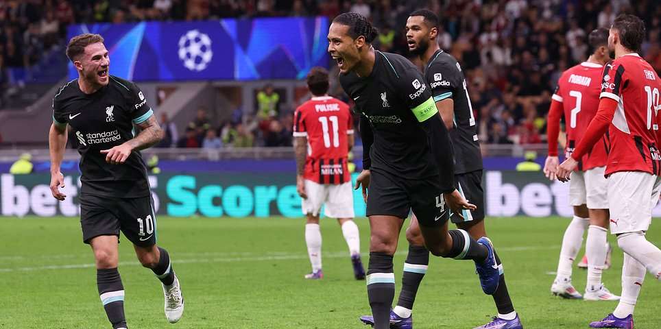 AC Milan 1-2 Liverpool – Champions League LIVE: Reds come from behind to lead before half-time
