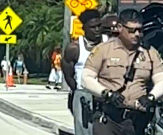 Tyreek Hill was pulled over by police for ‘driving dangerously’ in Miami – before being cuffed and pinned to the ground after ‘refusing to cooperate’