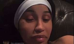 Cardi B leads liberal celebrity meltdown as Trump heads for victory: Singer’s f-word rant telling Republicans to ‘burn your hats’