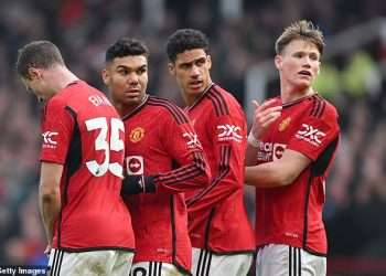 Ex-Man United star dons undercover disguise to watch former team in action, leaving fans bemused… so, can YOU work out who it is?