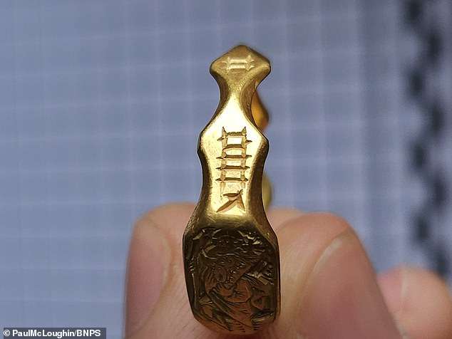 Talk about striking gold! Amateur metal detectorist discovers a stunning medieval ring in Salisbury worth more than £10,000