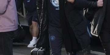 Pep Guardiola seen still wearing his wedding ring as he looks stressed on first appearance since ‘split from wife of 30 years’ emerged, at London hotel before tonight’s Man City match