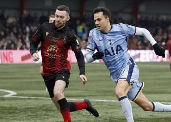 Tamworth vs Tottenham – FA Cup: Live score, team news and updates as game is delayed by five minutes as goal net has to be fixed by home player shortly before kick-off with National League side looking to cause cupset