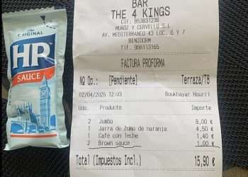 Brit tourist lashes out at ‘rip off’ fee for a sachet of HP sauce in Benidorm… and is ridiculed online