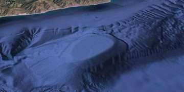 Mysterious underwater ‘UFO base’ spotted just 6 miles off the West Coast