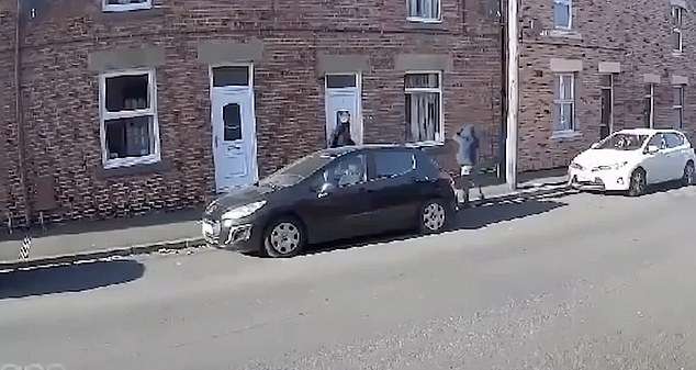 Terrifying moment gunman shot dead father, 60, as he opened fire through a downstairs window in daylight attack – before son cried out ‘they killed my dad!’