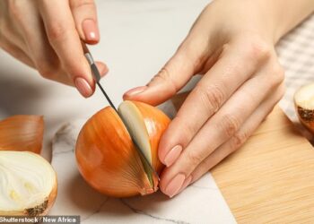 You’re chopping onions wrong! Scientists reveal how to cut the vegetable without crying – and their method is surprisingly simple