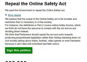 Brits rebel against Online Safety Act as petition reaches 380,000 signatures – and age checks spark concerns around privacy and free speech