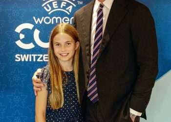 Prince William and Princess Charlotte, 10, are joined by Sir Keir Starmer and his wife at the Women’s Euro final – (but will the PM give us a day off if we win?)