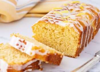 This easy lemon drizzle cake cooks entirely in an air fryer with six ingredients