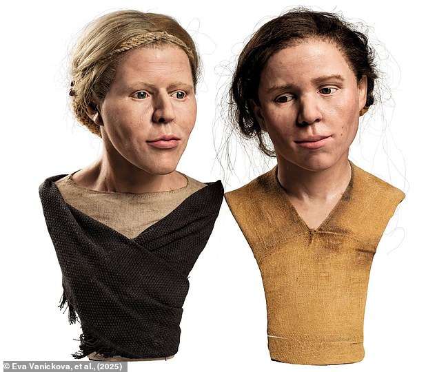 Hyperrealistic reconstructions reveal the faces of the Stone Age sisters who may have been victims of human sacrifice 6,000 years ago
