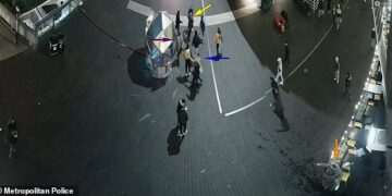 Moment Met Police officers brawl with group of Romanians after drunken Christmas boat party