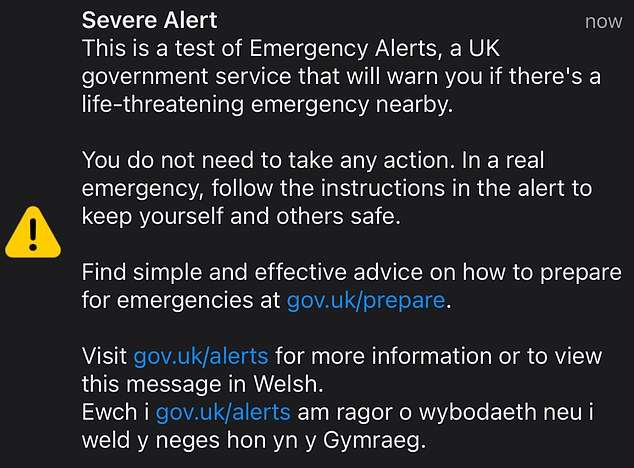 Controversial £25m ‘Nanny State’ national emergency alert flops on live TV as BBC reporter’s alarm fails and thousands report their phones were either late or never went off 