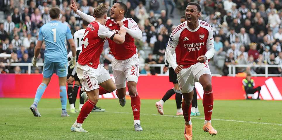 Newcastle vs Arsenal – Premier League: Live score, team news and updates as Gunners seal dramatic stoppage-time comeback victory with Gabriel scoring header in the final minute to pile pressure on champions Liverpool