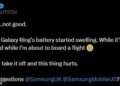 Samsung Galaxy Ring wearer is hospitalised and denied boarding onto a flight after the battery in his device started SWELLING