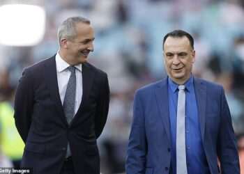 Aussie rugby league chief Peter V’landys holds positive talks with English clubs as speculation mounts the NRL could buy a stake in the Super League: ‘All options are on the table’