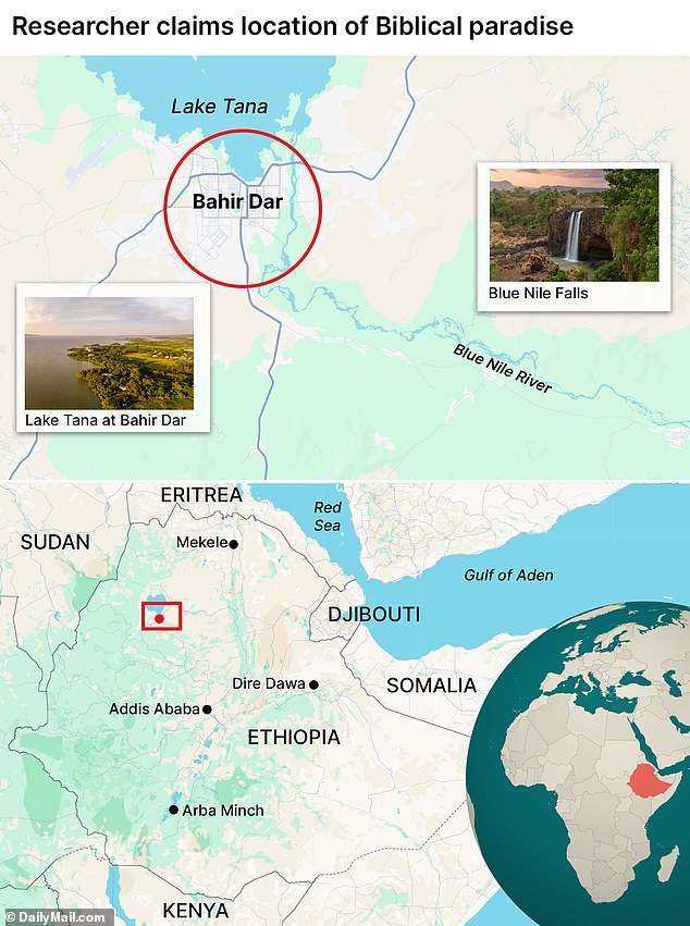 Garden of Eden is ‘FOUND’ as expert claims Biblical paradise sits on the shores of a mysterious blue lake
