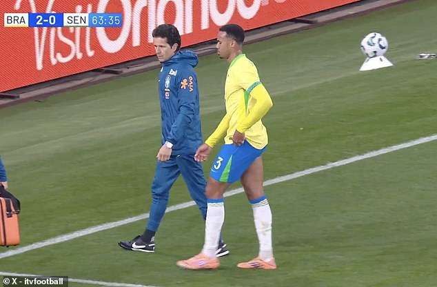 Arsenal suffer HUGE injury scare ahead of next week’s North London Derby as key man limps off with groin issue on international duty