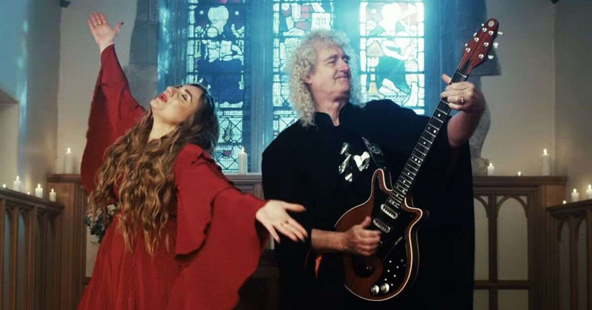 Brian May launches Christmas music video with X Factor star ‘Almost killed us’ | Music | Entertainment